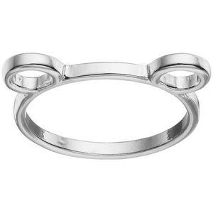 LC Lauren Conrad Silver Tone Bear Ears Ring